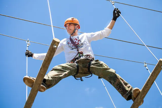 Visegrád Kalandpark kötélpálya – kaland a magasban