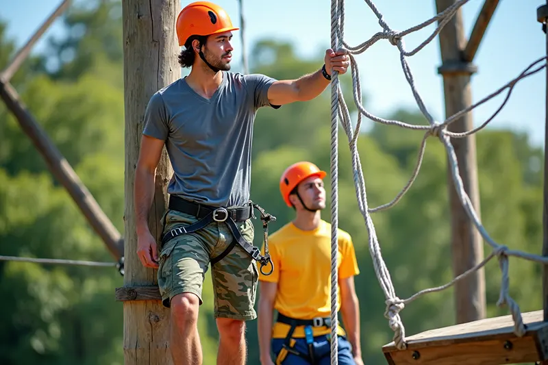 Csapatépítő verseny a Visegrád Kalandparkban – szalaggyűjtő program